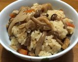 餅米プラス✨別鍋炒り煮もっちり混ぜご飯✨作り方6写真