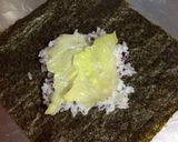バター風味。秋鮭とキノコのおにぎらず作り方5写真