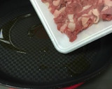 弁当に牛コマと長ネギ炒め〜(o˘◡˘o)作り方5写真
