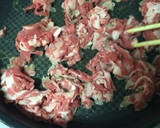 弁当に牛コマと長ネギ炒め〜(o˘◡˘o)作り方6写真