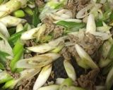 弁当に牛コマと長ネギ炒め〜(o˘◡˘o)作り方12写真