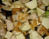 ☆鶏むね肉と茄子と厚揚げの甘酢炒め☆作り方5写真
