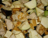 ☆鶏むね肉と茄子と厚揚げの甘酢炒め☆作り方5写真