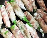 オクラの豚バラ巻き〜甘酢照り焼き〜簡単♪作り方3写真