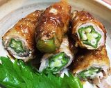 オクラの豚バラ巻き〜甘酢照り焼き〜簡単♪作り方4写真
