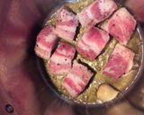 豚バラとひよこまめのトマトスープ作り方2写真