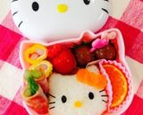 キティちゃん弁当…♩作り方1写真