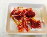 長芋と豚コマのバター醤油炒め作り方1写真