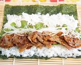 焼き肉のり巻き　お花見に行楽弁当に作り方2写真