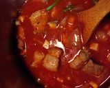 豚バラとひよこまめのトマトスープ作り方7写真