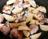 バター香る♪鶏肉とタケノコの甘辛焼き作り方5写真
