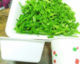 ふわふわニラたま豆腐作り方1写真
