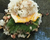 イカご飯と目玉焼きのおにぎらず作り方8写真