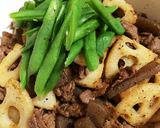 れんこん 牛肉 コンニャクの和えもの作り方10写真