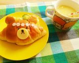 バターロールでくまのがっこう作り方8写真