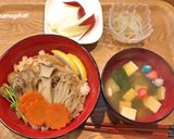 秋の香り♡3種のきのこ丼作り方7写真