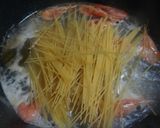 甘エビとランプフィッシュキャビアのパスタ作り方4写真