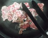 豚こまと茄子・葱❀甘辛味噌炒め作り方5写真