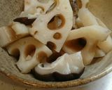 簡単♪レンコンと椎茸の簡単煮。作り方3写真