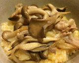 超簡単！豚とキノコの玉子かけ丼作り方3写真