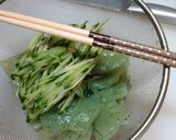 きゅうりとさしみこんにゃくの胡麻和え作り方1写真