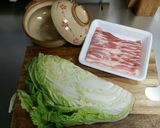 ほんだしで簡単白菜と豚肉のミルフィーユ鍋作り方1写真