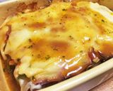 ナスと豚肉の重ね焼き トマトチーズ焼き作り方9写真