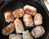 厚揚げの豚コマ巻き トマト煮込み作り方5写真