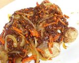 カレー餡で食べる揚げ里芋♡作り方7写真