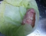爪楊枝等を使わないロールキャベツの巻き方作り方5写真