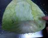 爪楊枝等を使わないロールキャベツの巻き方作り方6写真