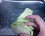 爪楊枝等を使わないロールキャベツの巻き方作り方14写真