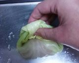 爪楊枝等を使わないロールキャベツの巻き方作り方16写真