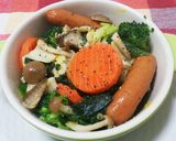 手軽に温野菜♡マヨチーズのホットサラダ♡作り方14写真