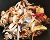 きのこバター醤油☆ワンポットパスタ作り方2写真