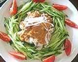 ＊簡単棒々鶏＊鶏肉のごま味噌ダレ作り方3写真