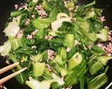 ✾チンゲン菜の納豆そぼろ炒め✾作り方3写真