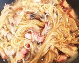 きのこバター醤油☆ワンポットパスタ作り方5写真