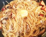 きのこバター醤油☆ワンポットパスタ作り方6写真