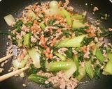 ✾チンゲン菜の納豆そぼろ炒め✾作り方4写真