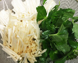 簡単！あと一品！みつばとえのきのおひたし作り方1写真