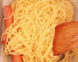 牛乳無くて→シーザー☆明太トマトパスタ作り方6写真