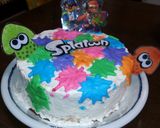 スプラトゥーンケーキ作り方3写真
