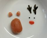 コロコロフランクで♡トナカイさん作り方5写真