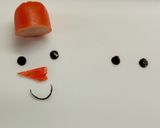 クリスマスキャラ弁✽サンタさんと雪だるま作り方4写真