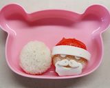 クリスマスキャラ弁✽サンタさんと雪だるま作り方6写真