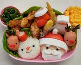 クリスマスキャラ弁✽サンタさんと雪だるま作り方7写真