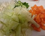鶏キムチ汁♪作り方2写真