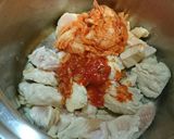 鶏キムチ汁♪作り方3写真