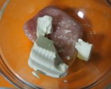 鶏挽きと豆腐のつくね詰め♪南瓜リング作り方6写真